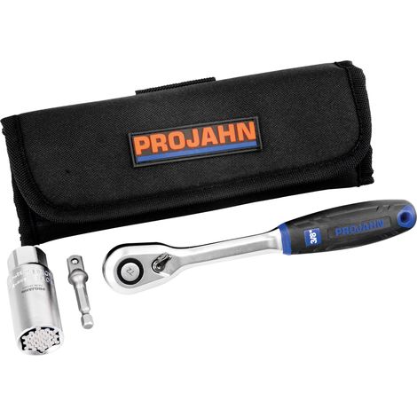 PROJAHN 3/8" Universal-Steckschlüssel-Satz, 3-tlg. in Rolltasche, multifunktionaler Einsatz (1/5)