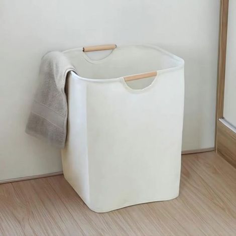 Panier à linge sale 60L Panier à Linge en Tissu, Grand panier à linge sale pliable Capacité Panier à linge avec poignée, Le panier (1/4)
