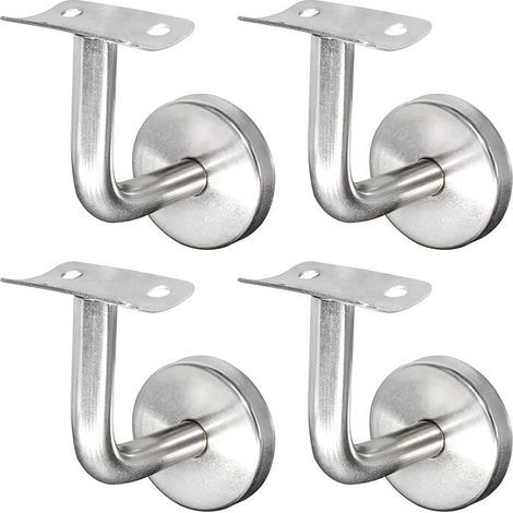 Handlaufhalterung aus Edelstahl 304 für Treppengeländer, Wandhalterung, Holzgeländer, Silber (4 Stück) (1/4)