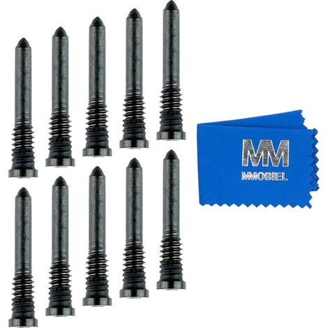 10x Vis de fond Pentalobe compatibles avec iPhone 12 Pro Max / 12 Pro / 12/11 Pro Max / 11 Pro / 11/11 / XS Max/XS/XR/X - Noir (1/5)