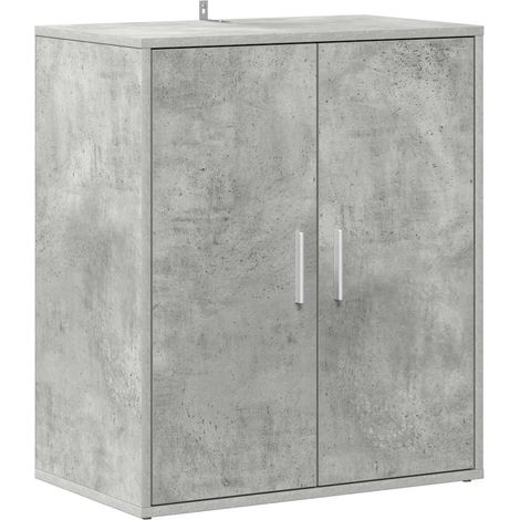 Maison Exclusive - Zapatero madera de ingeniería gris hormigón 60 (1/4)