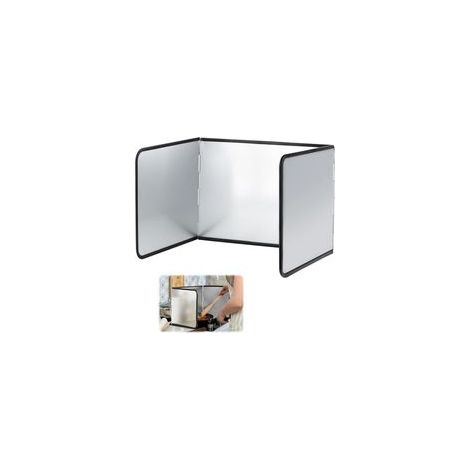 Plaque Anti Projection Cuisine, Protection d'Écran pour Cuisinière Plaque Anti Projection Cuisine Pliable Protection D'écran Anti-Éclaboussures pour Évier Cuisson Rôtir (39x29x30cm) (1/5)
