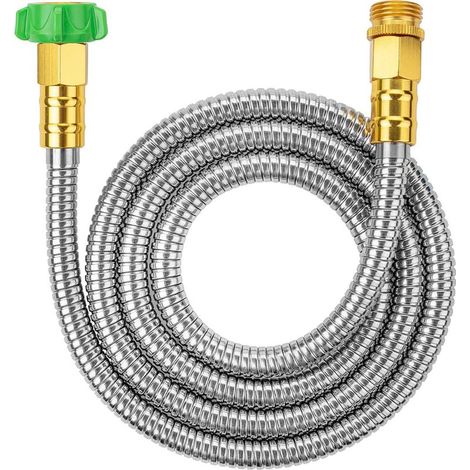 1,5 Meter langer Gartenschlauch mit kupferbeschichteter Aluminiumdüse zur Autowäsche (1/5)