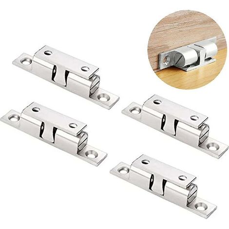 4 x Verrous à double rouleau haute résistance pour armoires