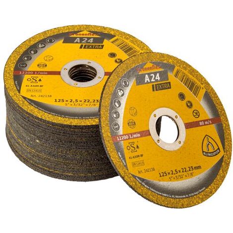 Trennscheibe Klingspor a 24 extra 125 mm flexible Krone