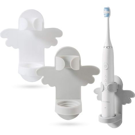 Porte-brosse à dents électrique 2 pièces, fixé au mur-Fei Yu