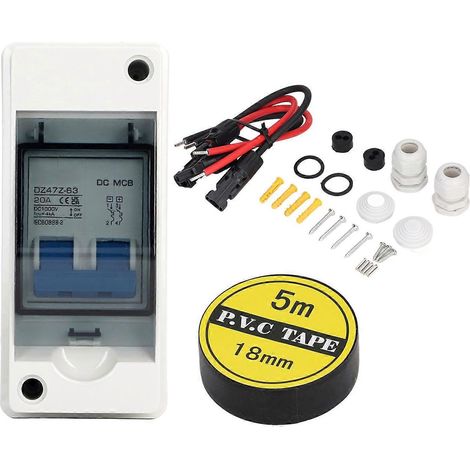 Solar-Trennschalter 20 A IP65 wasserdicht Plug & Play PV-Stromkreistrenner DC-Miniaturschaltung B