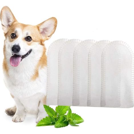 Toothwipes Fresh 50 lingettes nettoie les dents, les gencives, rafraîchit l'haleine. Essuie-dents pour chat ou chien (1/5)