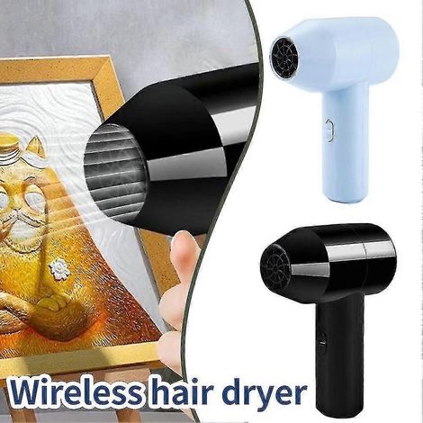 Mini sèche-cheveux sans fil, sèche-cheveux à ions négatifs, petit sèche-cheveux domestique (1/5)