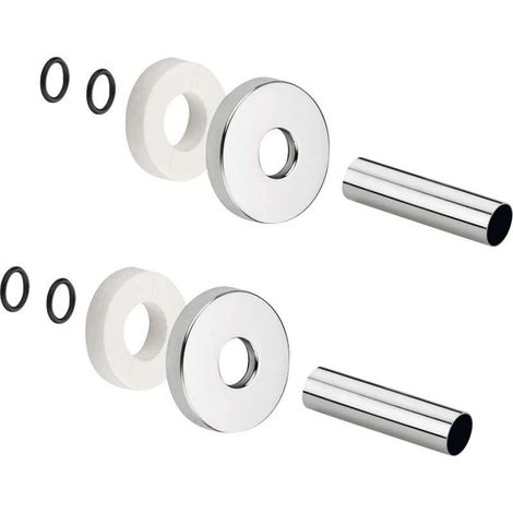 Sapho Zubehör - Set von Abdeckrosetten, gebürsteter Edelstahl CP6535