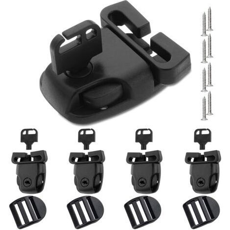 4 PCS Clips de Protection pour Spa, Clips de Rechange pour Housse de Spa avec Clés et Boucle Coulissante, Accessoires de Matériel, pour Spa Loquets de Remplacement Clip (1/5)