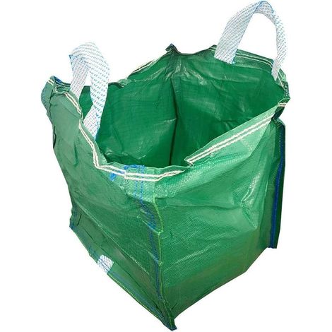 5 x 120L Green Reusable Heavy Duty Garden Waste Sacks With Looped Handles