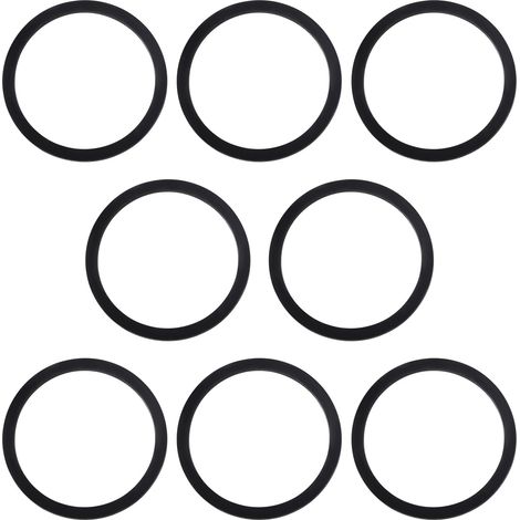 8 Pièces 60x51x2 mm Plats Joint D'écoulement de lavabo, Rondelles en Silicone pour Plomberie, Joints pour Siphon, pour Tuyau de Vidange de Cuisine (1/4)