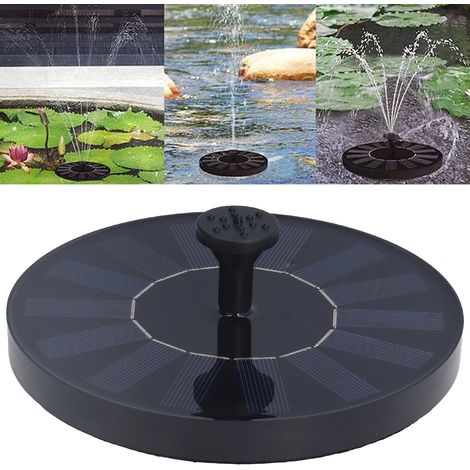 Fontaine flottante solaire 7V 1,4W avec bain d'oiseaux (1/5)