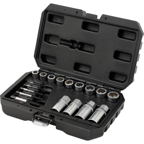Draper 31812 Nut Bolt Stud and Screw Extactor Set (18 Piece) (1/2)