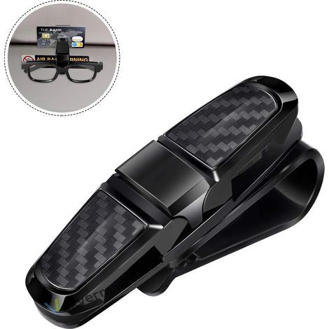 Lunettes de portière portables pour voiture, clip pour ticket, pare-soleil, accessoires pour voiture (1/5)