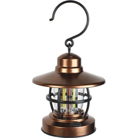 Lampe portative LED batterie tente lumière rétro lumière atmosphère de luxe pour l'éclairage de camp, jardin