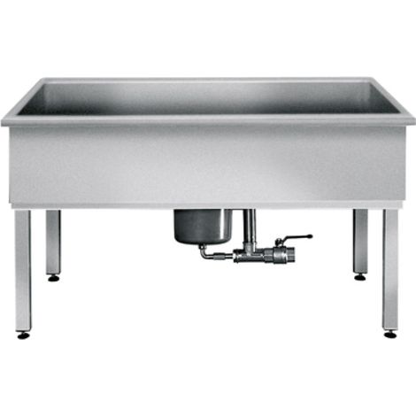 KWC Werkraumbecken, SIRIUS, Edelstahl, 1000x800x600 mm, U-bau, Schlammfang
