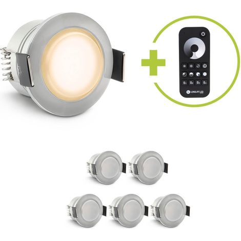 Einbaustrahler Mini Genova 3W 2700K IP65 - Farbe: acryl - Anzahl: 6x