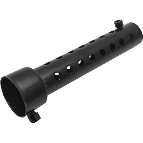Motorcycle exhaust silencer, turbo sound silencer, 1 piece, 45 mm, black, suitable for exhaust pipe diameter 43 mm - 45 mm (1/5)