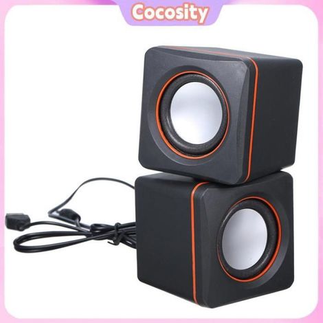 Ensemble de haut-parleurs alimentés par USB, haut-parleur de musique de bureau, mini musique multimédia avec prise jack 3,5 mm pour (1/4)