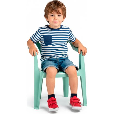 Silla infantil plastico  Verde claro (1/5)