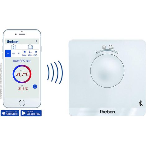 Theben RAM 812 BLE (RAMSES) - digitaler Uhrenthermostat zur Heizungssteuerung