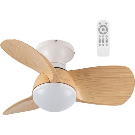 Ventilador de techo LED Mancado Blanco+Haya CCT Dim (20W) (1/5)