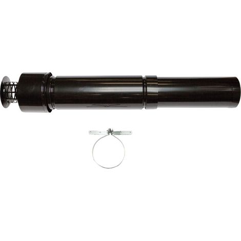 Brötje Kit básico KAS 110/160 negro Conexión concéntrica vertical al tejado, 654845