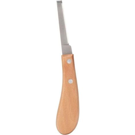 Pointed Hoof Knife, Left or Right Hand Farrier Tools, Carbon Steel Hoof Knife Trimming Tool for Livestock Horse Use, 8.5 Inch (Left Hand) MUMU (1/4)
