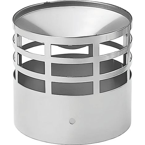 TERMINALE DI SCARICO PER TUBI IN ACCIAIO INOX Ø cm. 8