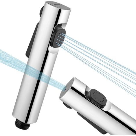 Pommeau de douche bidet pour toilettes avec adaptateur G1/2 pouce pour le nettoyage des animaux, des couches, de la salle de bain et des toilettes