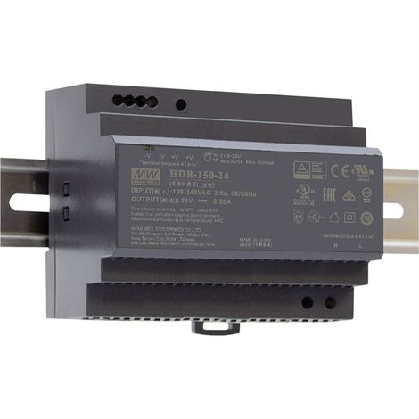 MEAN WELL HDR-150-15 Hutschienen-Netzteil (DIN-Rail) 15 V/DC 142.5 W Anzahl Ausgänge:1 x Inhalt 1