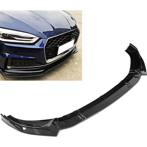 Frontstoßstangenlippe mit Carbonfaser-Textur, passend für Audi A6 C8 S-Line Sport 2019 (1/5)