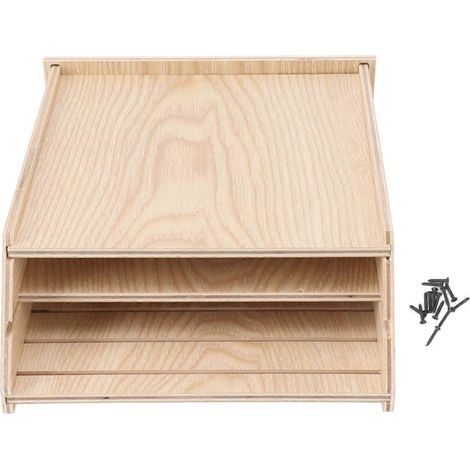 Handgefertigtes Fledermaushaus aus witterungsbeständigem und korrosionsbeständigem Holz für den Außenbereich. (1/5)