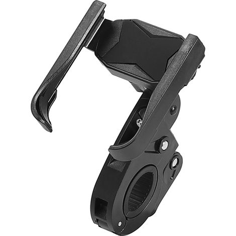 Universal 360-degree rotating phone holder for bicycles and electric scooters.