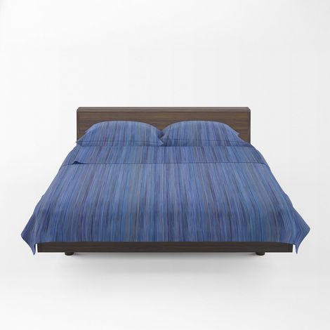 Parure de Lit avec 1 Drap Housse 175x200 Coton 100% Percalle Certifié OekoTex Frais Respirant Surmatelas Haut 30 cm, 2 Taie Oreiller 50x80 et 1 Drap Plat 240x280, Linge de Lit Double (1/5)