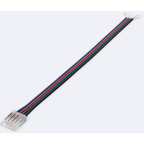 Conector Hipopótamo con cable para Tira LED RGB 12/24V DC SMD IP20 Ancho 10mm 10 mm