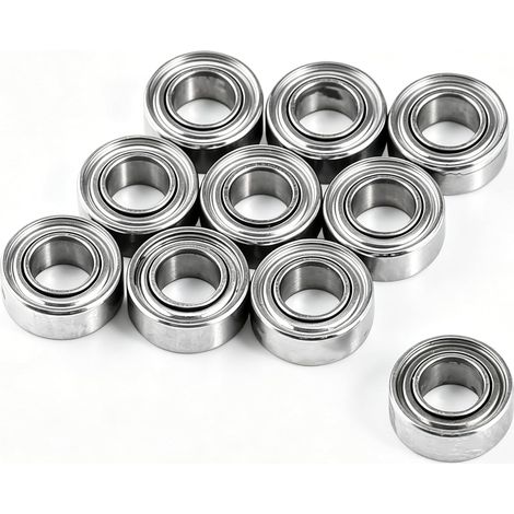 10Pcs MR63ZZ Roulements à Billes 3x6x2.5mm, Petit Roulement à Bille à Double Joint pour Imprimante 3D, Modélisme (1/5)