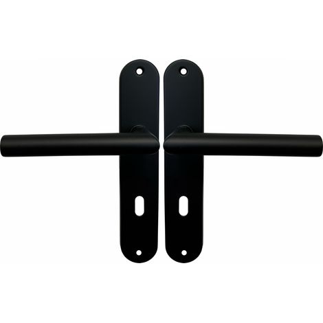 JUEGO DE ACERO INOXIDABLE 304 NEGRO «MAXI VIENA» de KLOSE besser  Negro - Trou petite clé