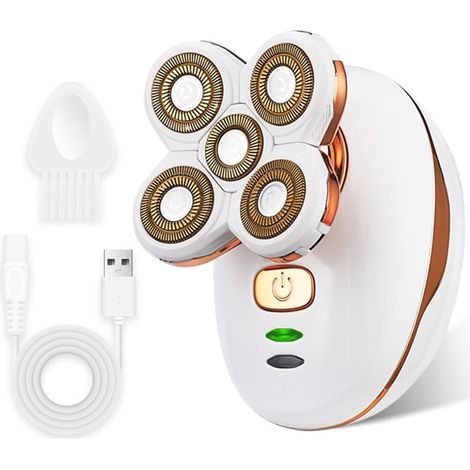 Electric Shavers for Women, Rechargeable Trimmer with Removable Head, Waterproof Shavers for Legs, Face, Lips, Body, Cordless Bikini Trimmer for Women (1/5)