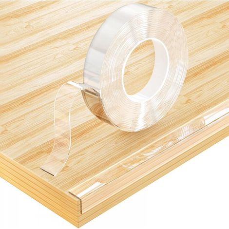 Protection d'angle transparente pour table bébé (5 m) pour bords de meubles, tables, tiroirs et armoires (1/5)