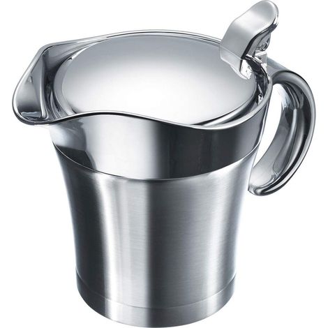 Westmark Salsiera termica con coperchio, Volume: 0,5 l, Acciaio inox/Plastica, Argento, 62242260 (1/4)