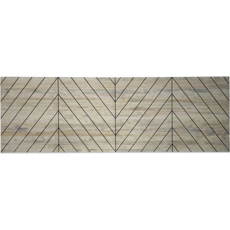 Cabecero Formas Z 150x60cm en madera maciza de pino acabado vintage estilo industrial Box Furniture (1/5)