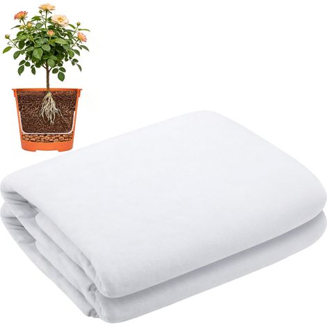 4 m x 1.5 m – Plant Pot Filter Non-woven Fabric – Cut to Size – Plush, Plant Pots – 150 g/m² – Weed Control – Prevents Stagnant Water (1/5)