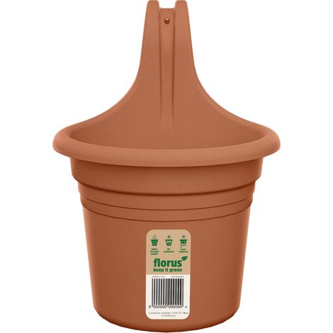 Florus Mediterran Balcony Hanger Single - Beige - L 18 x B 26.2 x H 24 cm - Balcon - 100% recyclé