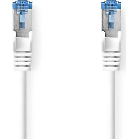 Nedis CAT6a-Netzwerkkabel / S/FTP / RJ45 Stecker / RJ45 Stecker / 1.50 m / Snagless / Rund / LSZH / Weiss / Box