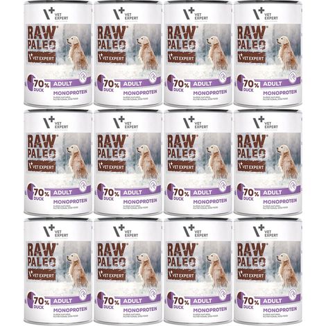 VetExpert Rohe Paleo Ente Adult Dose 12x400g