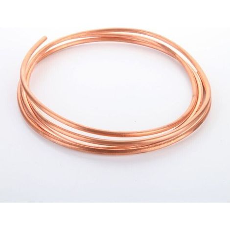 Tube cuivre rond souple 2m – Diamètre extérieur 2mm – Diamètre intérieur 1mm – Haute conductivité pour plomberie réfrigération