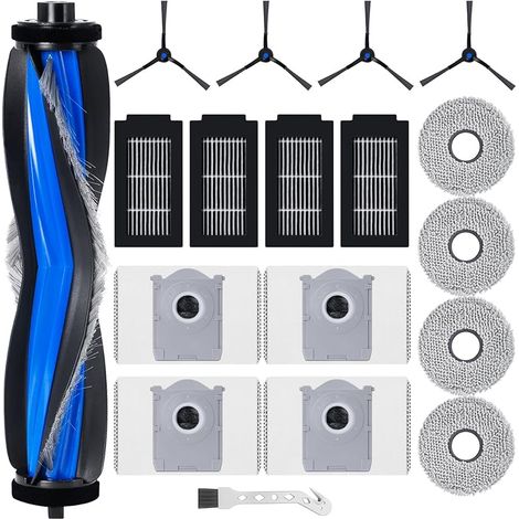 Kit accessoires de rechange pour Ecovacs Deebot T50 Omni / T50 Pro Omni aspirateur robot, 1 brosse rouleau, 4 filtres, 4 FOREHILL, 4 sacs poussire, 4 brosses latrales (1/5)